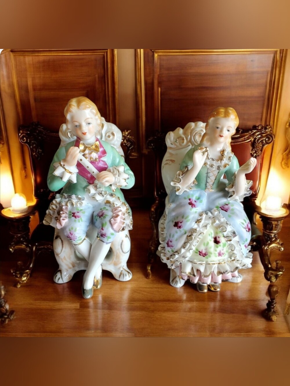 Vtg. Mid 20s Japan Lace Figurine
